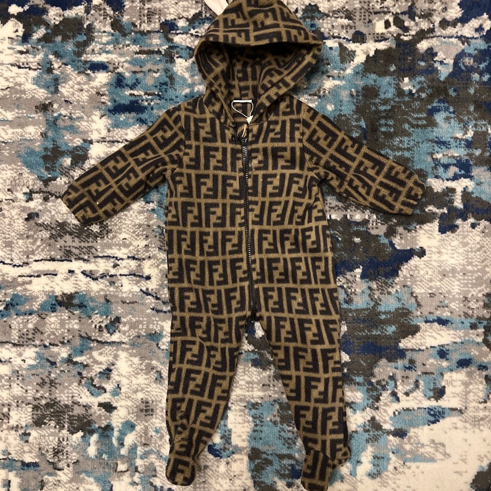 Baby FF bunny hood  onesie